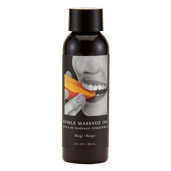 Edible Massage Oil - Mango Flavoured - 59 ml Bottle Earthly Body